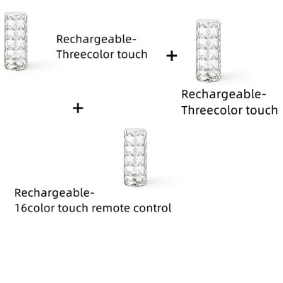 Lámpara LED Rosa Diamante Romántica para Dormitorio y Sala - Image 12