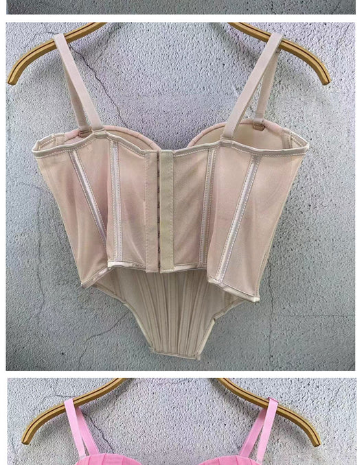Corpiño de Encaje Mesh Estilo Francés - Diseño Trasero Plástico para Usar como Prenda - Image 21