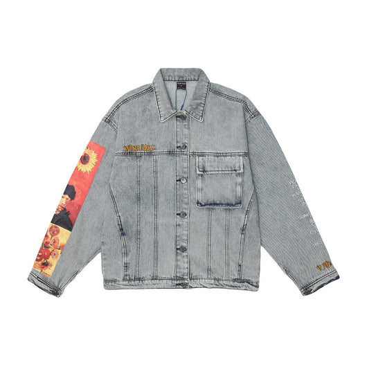 Chaqueta Denim Holgada Estilo Harajuku - Image 9
