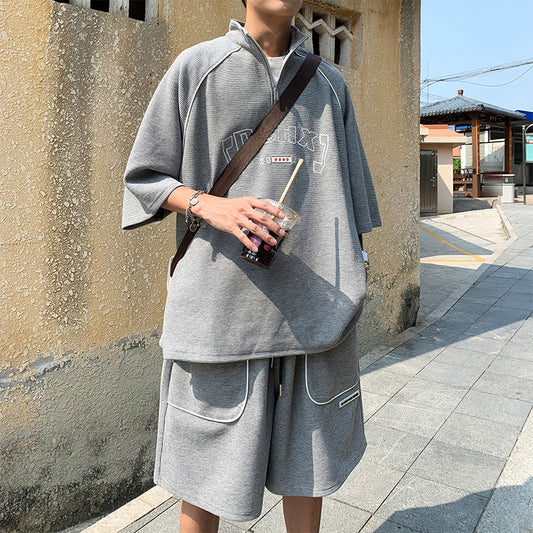 Conjunto Deportivo Polo Manga Corta Estilo Hong Kong para Estudiantes - Image 2