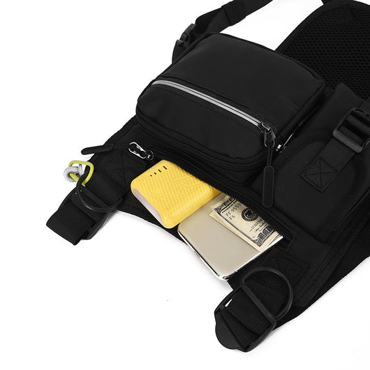 Chaleco de Trabajo Funcional con Bolsa Pectoral y Reflectivos - Image 4