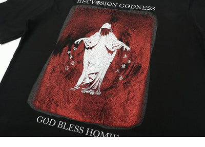 Playera Holgada Unisex con Estampado de Cruces - Image 17