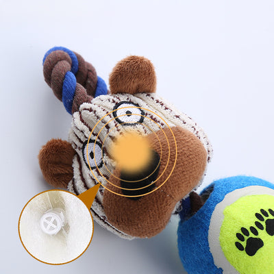 Juguete Interactivo para Perros con Cuerda y Pelota de Tenis Resistente - Image 8