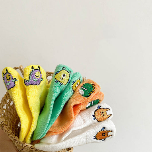 Calcetines de Algodón Peinado con Diseños Infantiles para Niñas - Image 7