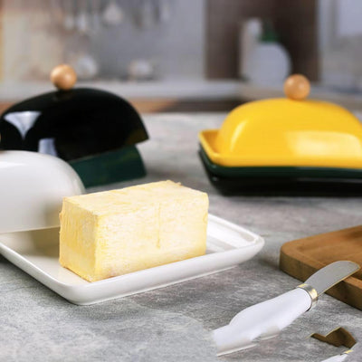 Mantequillera de Cerámica Simple con Tapa - Image 18