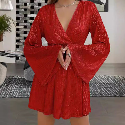 Vestido de Fiesta Elegante con Escote V y Cintura Realzadora - Image 5