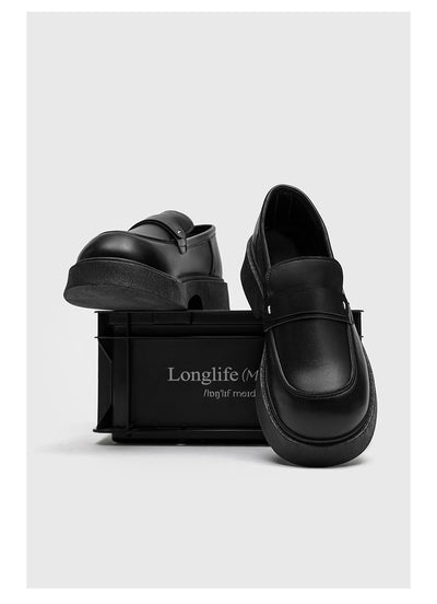 Zapatos Casuales Británicos de Cuero Premium con Suela Reforzada para Hombre - Image 10
