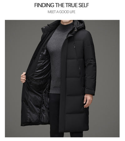 Chaqueta Acolchada de Pato con Gorro Desmontable - Abrigo Cálido Hombre - Image 17