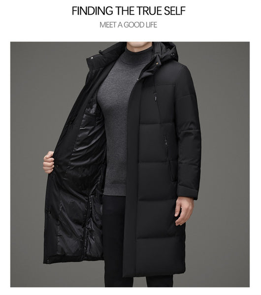 Chaqueta Acolchada de Pato con Gorro Desmontable - Abrigo Cálido Hombre - Image 17