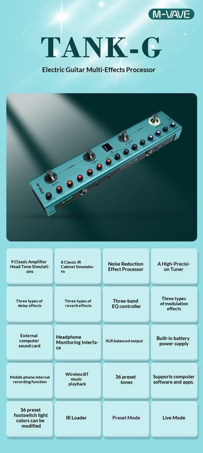 Procesador de Efectos Multiefectos para Guitarra Eléctrica - Image 11
