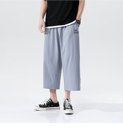 Pantalones Cortos de Lino con Botones Casuales - Image 11