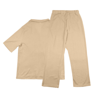 Traje Ejecutivo de Manga Corta con Solapa y Pantalón - Image 19