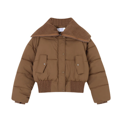 Abrigo Térmico Acolchado para Mujer con Cuello Solapa - Invierno - Image 4