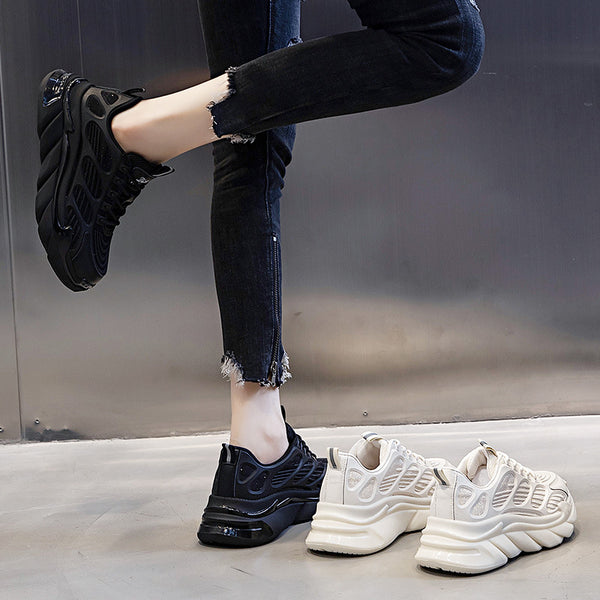 Zapatillas Deportivas para Mujer con Suela Gruesa Elevada