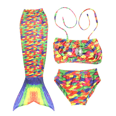 Conjunto de Bikini Cola de Sirena para Niñas - Mayoreo - Image 32