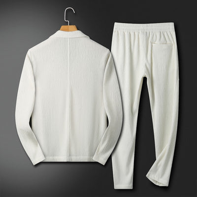 Traje Casual Hombre con Camisas y Pantalones a Rayas Verticales - Image 5