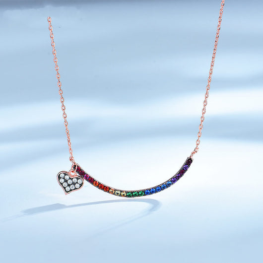 Collar de Plata 925 Arcoíris para Mujer - Image 7