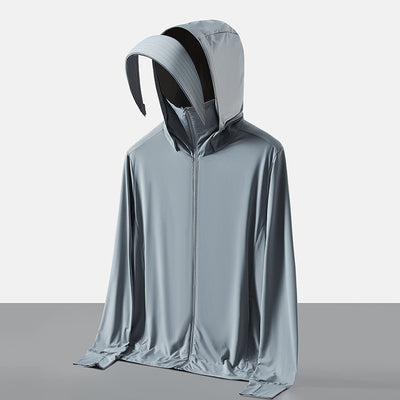 Ropa Protectora Solar con Cobertura Facial Desmontable - Protección UV Ice Silk - Image 8