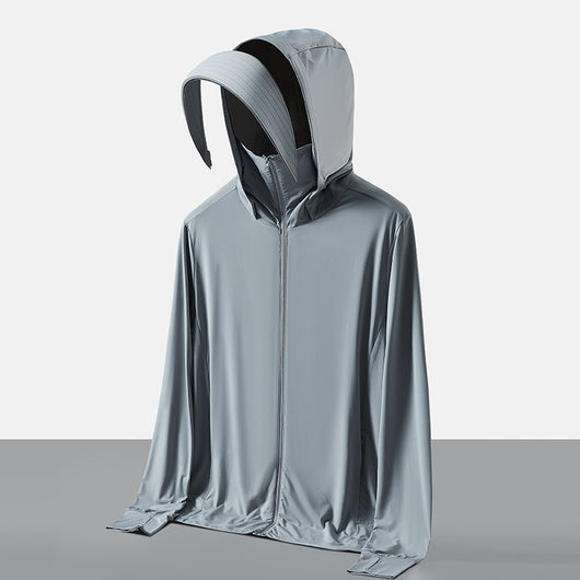Ropa Protectora Solar con Cobertura Facial Desmontable - Protección UV Ice Silk - Image 8