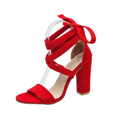 Sandalias de Tacón Alto con Tira al Tobillo y Hebilla - Image 10