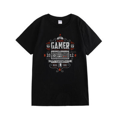 Camiseta de Algodón Puro para Gamer - Cuello Redondo Talla Grande - Image 2
