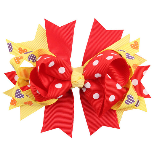 Hebilla Infantil Colorida con Moño - Accesorio Simple y Elegante
