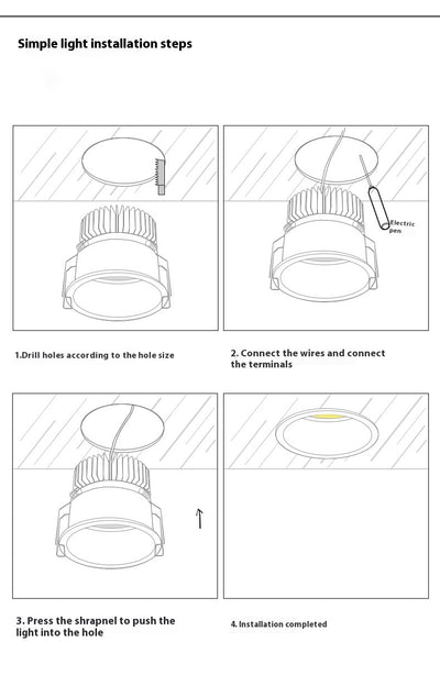 Lámpara de Techo Empotrada LED sin Marco para Sala de Estar - Image 24