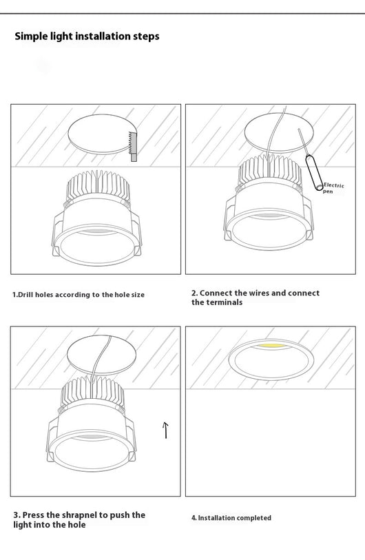 Lámpara de Techo Empotrada LED sin Marco para Sala de Estar - Image 24
