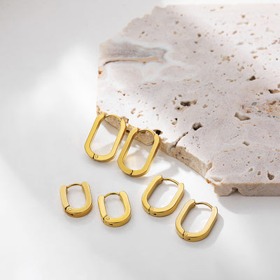 Aretes Ovalados en Acero Inoxidable con Geometría U - Image 19