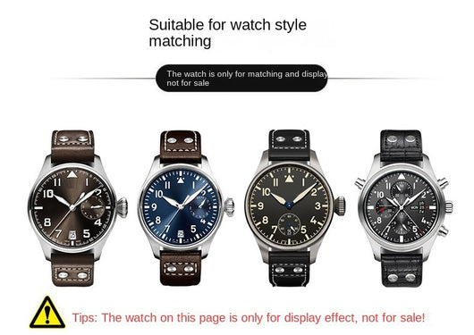 Correa de Reloj de Cuero Genuino Portugués Fire Jet - Image 17