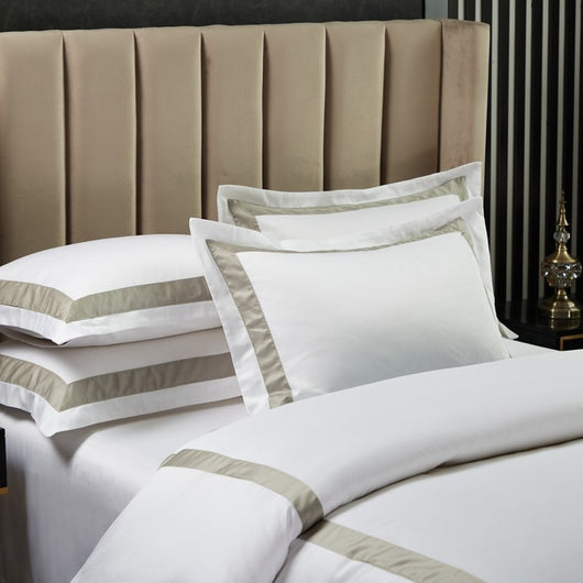 Juego de Cama de Algodón Puro Satén Blanco Lujo Hotel 4 Piezas - Image 5