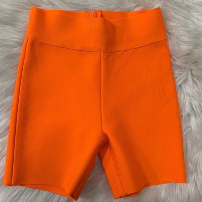 Shorts Ajustados Bandage en Blanco, Negro y Gris - Image 5