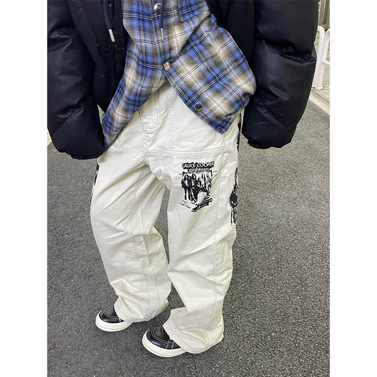 Jeans Hombre Estampado Hip Hop Primavera - Image 7