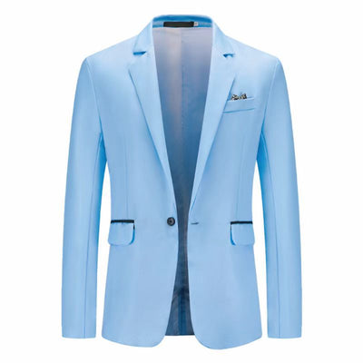 Saco de Negocio Hombre Corte Relajado Solapa Simple - Image 18