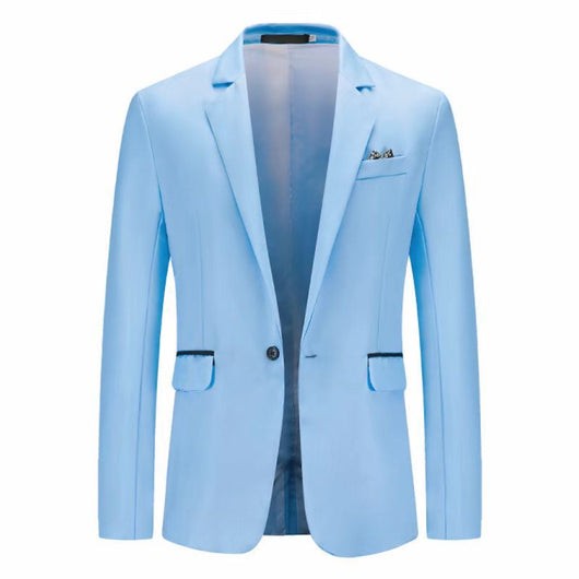 Saco de Negocio Hombre Corte Relajado Solapa Simple - Image 18