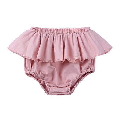 Shorts Infantiles de Encaje Hoja de Loto para Niña - Image 8