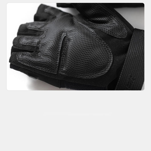 Guantes Tácticos Mitones Ajustables con Muñequera Antideslizante Transpirable - Image 14