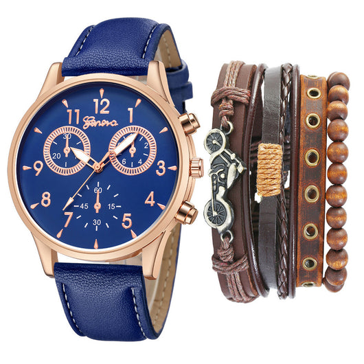 Reloj Pulsera Punk con Cinturón y Brazalete Doble Esfera - Image 13