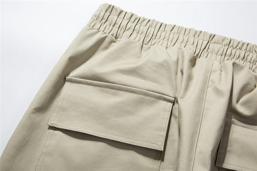 Pantalones Cargo Rectos con Múltiples Bolsillos Estampado Floral Cashew para Hombre - Image 12
