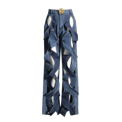 Jeans Cintura Alta Rectos Holgados Reductores - Image 22