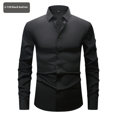 Camisa Elástica Cuatro Direcciones para Hombre - Manga Larga - Image 13