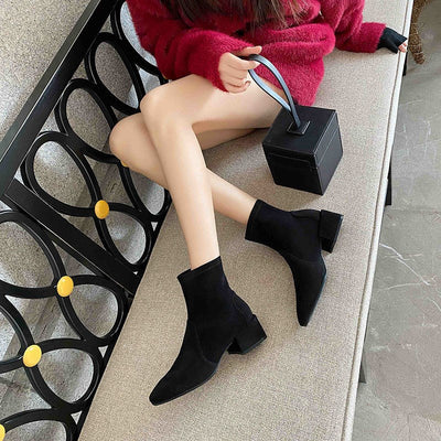 Botas Martin de Tacón Grueso para Primavera y Otoño - Estilo Salvaje e Impactante - Image 8