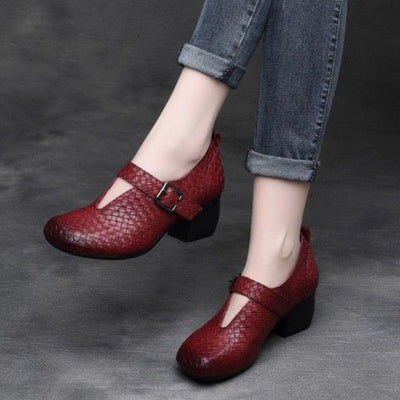 Zapatos Retro de Punta Cuadrada para Mujer - Colección Verano - Image 6