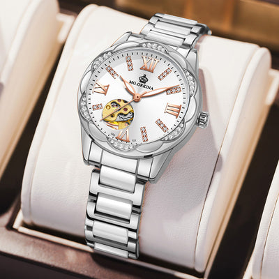 Reloj Automático Mecánico Roma con Luminosidad y Resistencia al Agua - Image 3