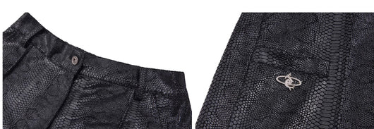 Pantalones Rectos Casuales de Textura Pesada - Corte Suelto y Cómodo - Image 8