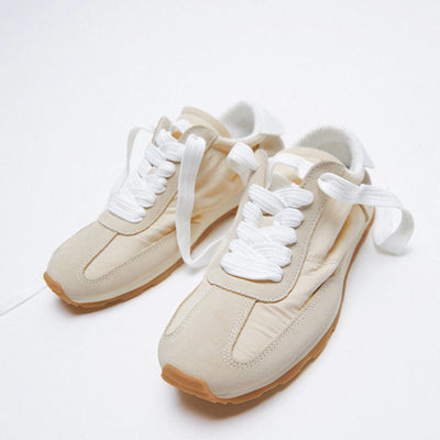 Zapatos Estilo Dad Beige con Costuras Retro - Comodidad Suave - Image 13