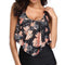 Bikini Triangular Floral con Diseño Dividido