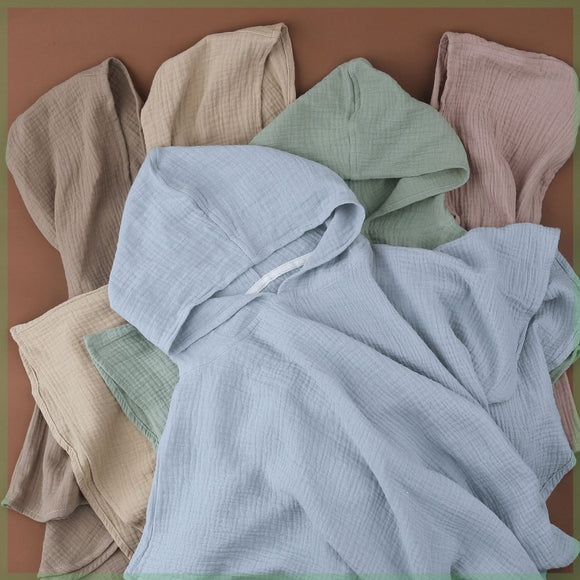 Toalla de Baño con Capucha para Bebés - Algodón Suave Unisex