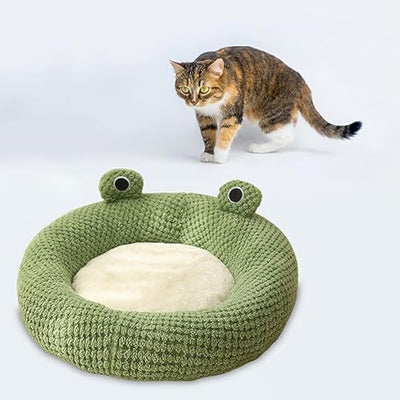Cama para Gatos en Forma de Rana - Cueva Cómoda para Mascotas Pequeñas - Image 5