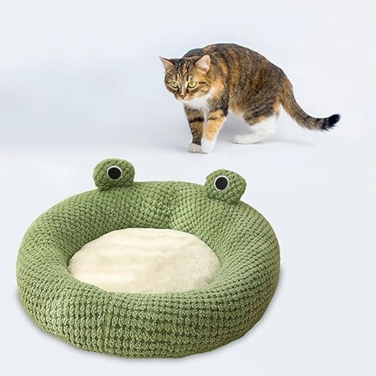 Cama para Gatos en Forma de Rana - Cueva Cómoda para Mascotas Pequeñas - Image 5